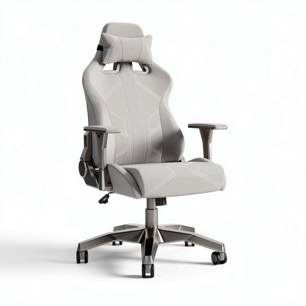 Poltrona da ufficio girevole in materiale sintetico per lavoro al computer – 70 x 70 x 120 cm